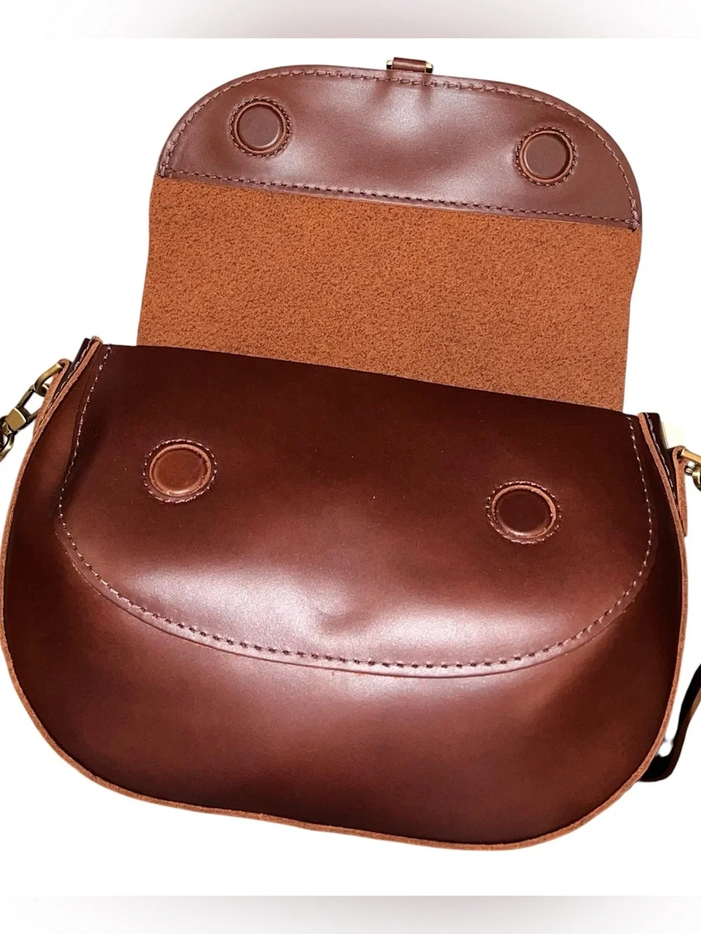 Portland Leather Goods Chocolate Brown Monaco Crossbody Bag - NWT